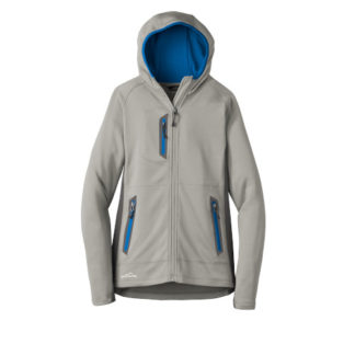 Eddie Bauer Ladies Sport Hooded Full-Zip Fleece Jacket