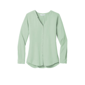 Port Authority Ladies Long Sleeve Button-Front Blouse