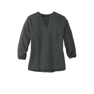 Mercer+Mettle Women's Stretch Crepe 3/4-Sleeve Blouse